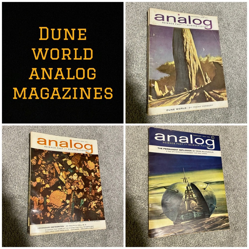 Dune “Dune World” Frank Herbert Analog Magazines Complete Set